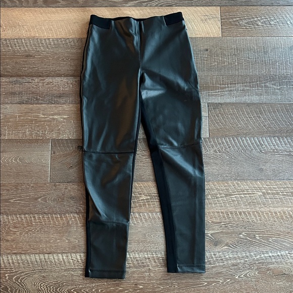 Betabrand Pants - Betabrand Faux Leather Front Leggings